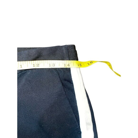 ZARA BASIC Women's Size Large Black Ankle Pants with White/Tan Side Stripes - Picture 9 of 14